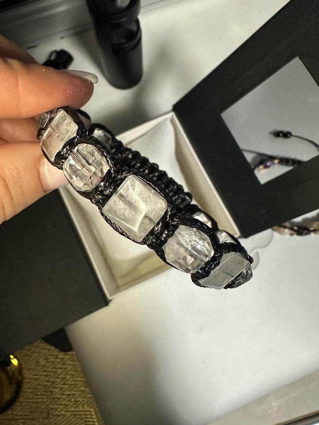 Clear Quartz Power Bracelet • Spiritual Amplifier • Master Healer Crystal • Pure Energy Men’s Bracelet • Manifestation and Focus • Handmade