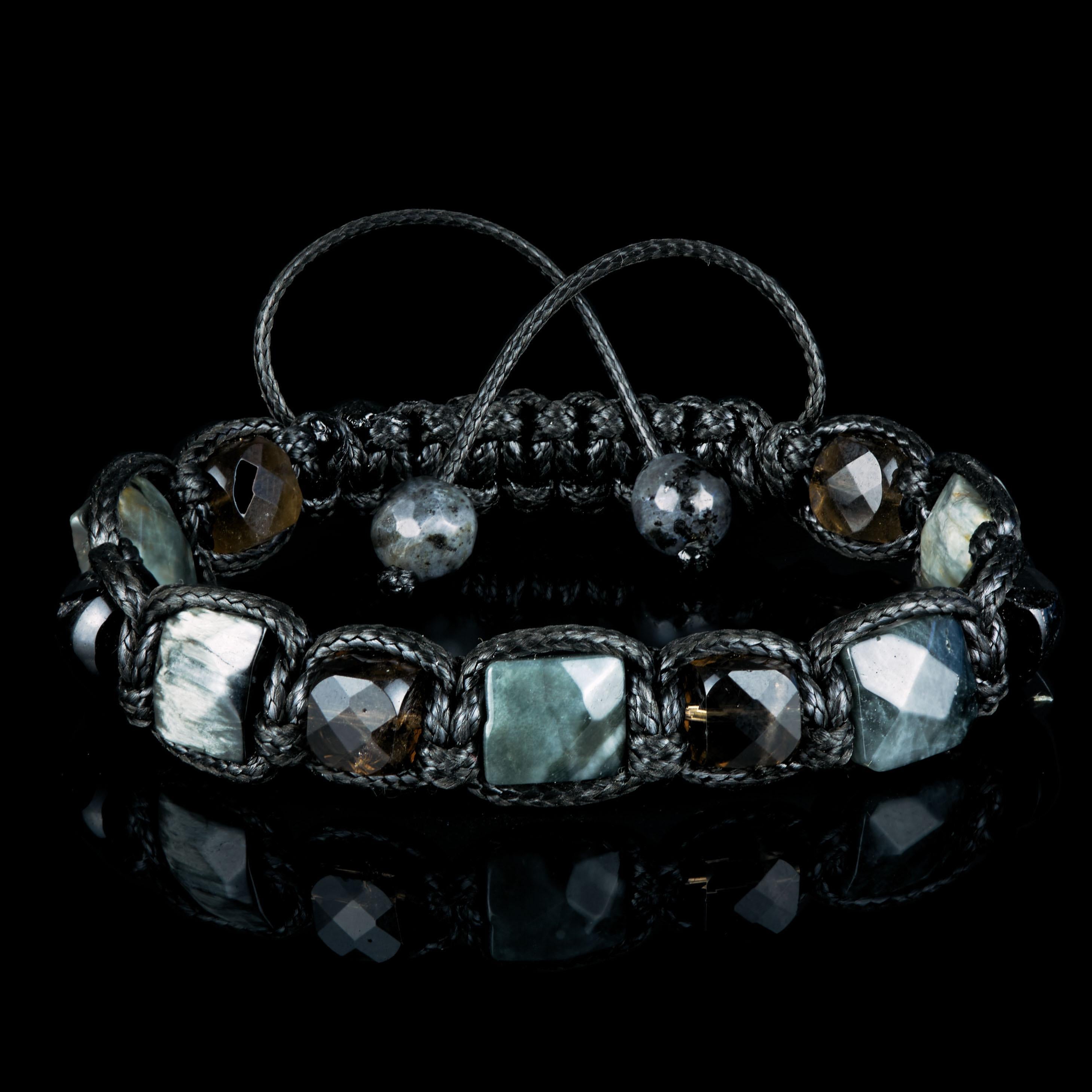 Men’s Eagle Eye Bracelet, Smoky quartz , Hematite Bracelet, Protection Bracelet for Men, Gift for Him, Focus & Strength Jewelry