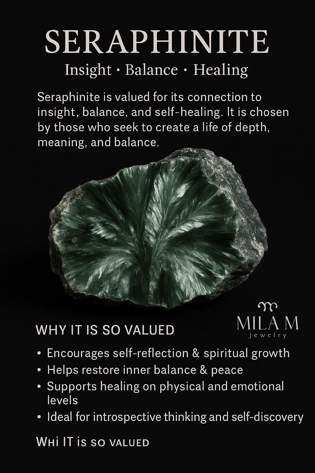 Mens Braided Black Cord Bracelet with Cube Blue Topaz, Natural Sapphire, Seraphinite, Emerald Fuchsite • Prosperity Manifest Wealth Success