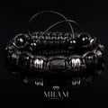 Men's Bracelet Black Tourmaline Protective Bracelet for Men, Talisman to Attract Good Luck. Christmas Gift for Men