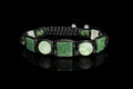 Men's Green Aventurine Healing Crystal Bracelet, Protection, Clarity, Growth Stones