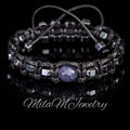 Men's Sapphire Bracelet, Minimalist Men's Gemstone Bracelet. Meaningful Gifts for Men. Bracelet of Protection and Success.