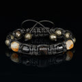 Men’s Gemstone Bracelet – Black Tourmaline Citrine Pyrite Garnet | Handmade Crystal Jewelry for Protection & Abundance