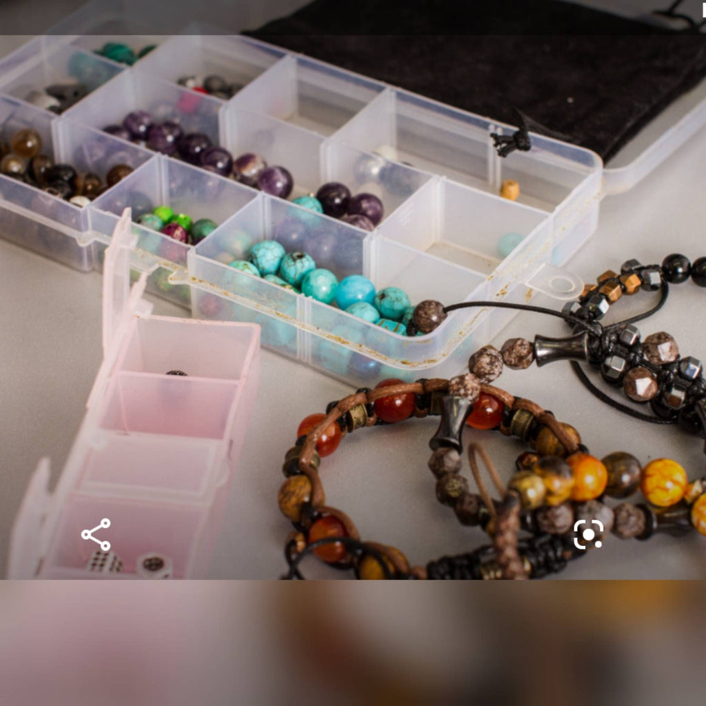 Men's Gemstone Bracelet, Citrine, Carnelian, Amethyst